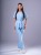 Bluza medyczna damska scrubs KIMONO SKY BLUE