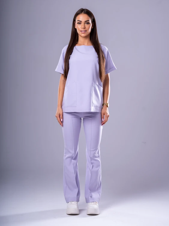 Bluza medyczna damska scrubs KIMONO LILA