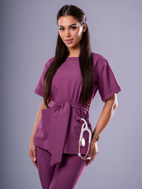 Bluza medyczna damska scrubs KIMONO WRZOS