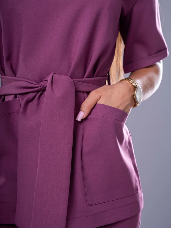 Bluza medyczna damska scrubs KIMONO WRZOS