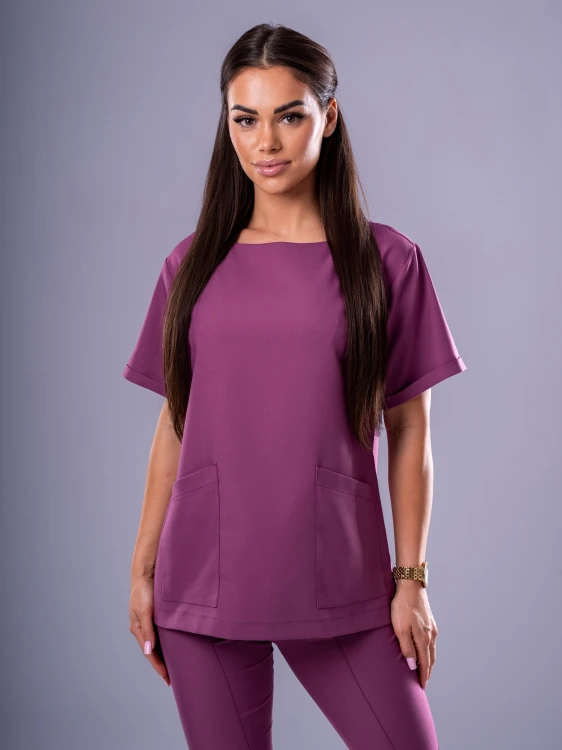 Bluza medyczna damska scrubs KIMONO WRZOS