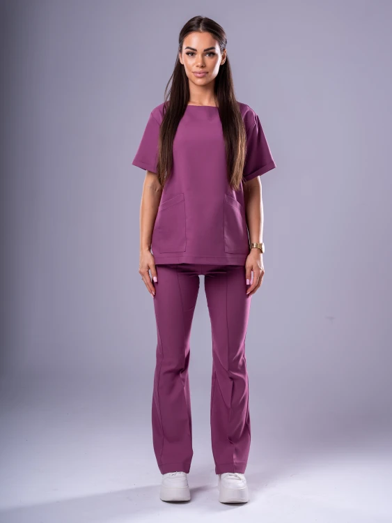 Bluza medyczna damska scrubs KIMONO WRZOS