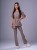 Bluza medyczna damska scrubs KIMONO MOKKA