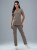 Spodnie medyczne damskie scrubs COMFY MOKKA