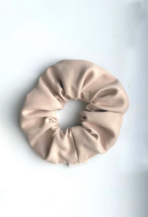 Scrunchie NUDE gumka do włosów beż