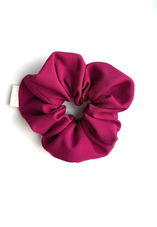 Scrunchie RUBIN gumka do włosów ciemny róż