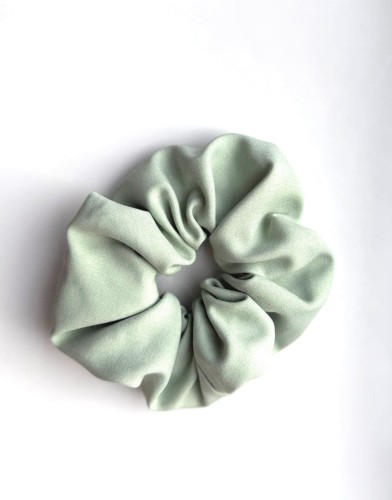 Scrunchie MATCHA LATTE gumka do włosów jasny zielony