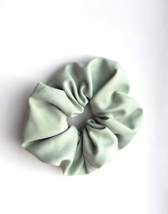 Scrunchie MATCHA LATTE gumka do włosów jasny zielony