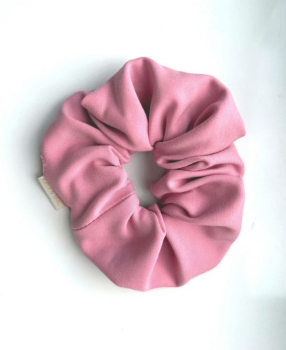 Scrunchie BLUSH PINK gumka do włosów brudny róż