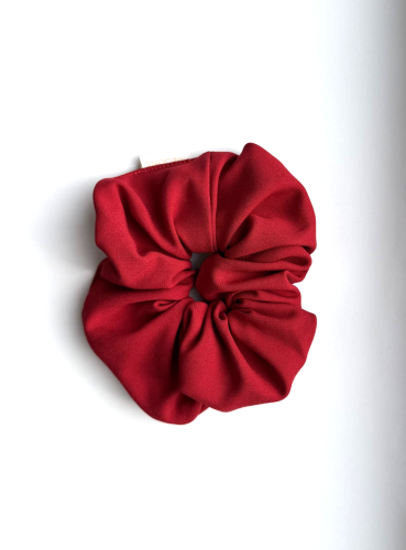 Scrunchie CHERRY RED gumka do włosów czerwona