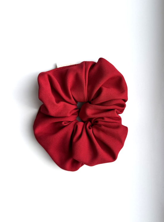 Scrunchie CHERRY RED gumka do włosów czerwona