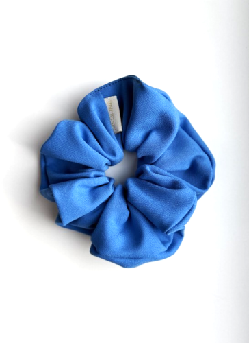 Scrunchie SANTORINI BLUE gumka do włosów niebieska