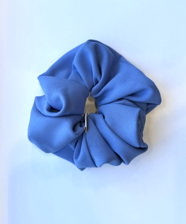 Scrunchie SMOKY BLUE gumka do włosów niebieski