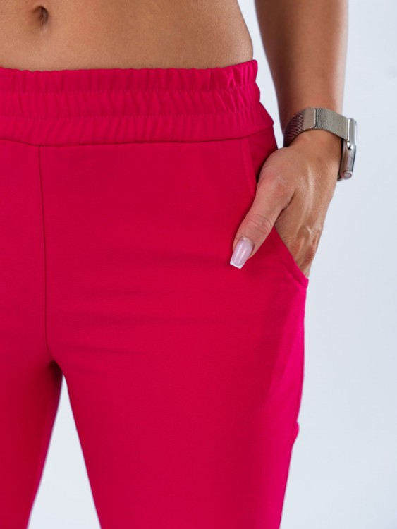 Spodnie medyczne damskie scrubs PROSTE ELECTRIC ROSE amarant