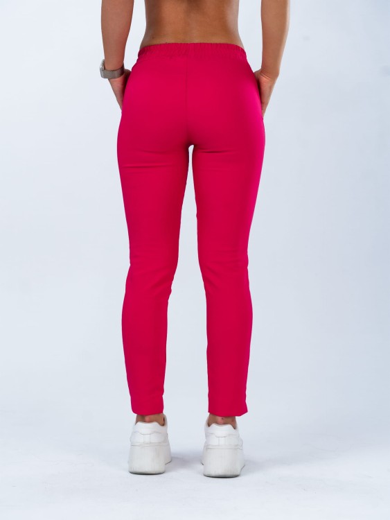 Spodnie medyczne damskie scrubs PROSTE ELECTRIC ROSE amarant