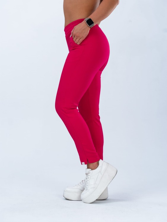 Spodnie medyczne damskie scrubs PROSTE ELECTRIC ROSE amarant