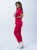 Spodnie medyczne damskie scrubs PROSTE ELECTRIC ROSE amarant
