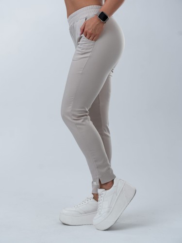 Spodnie medyczne damskie scrubs PROSTE COLD NUDE