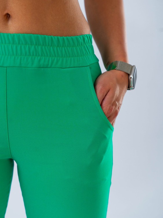Spodnie medyczne damskie scrubs PROSTE GREEN JOY zielony