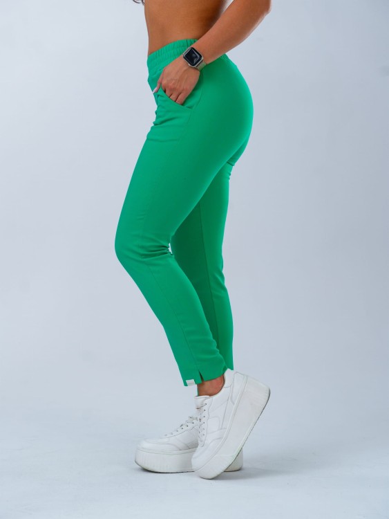 Spodnie medyczne damskie scrubs PROSTE GREEN JOY zielony