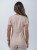 Bluza medyczna damska scrubs Slim Nude, beżowa