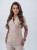 Bluza medyczna damska scrubs Slim Nude, beżowa